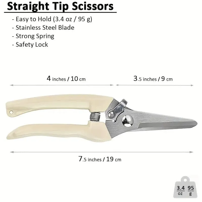 2-Pieces: Garden Pruning Shears Set Sharp Blades