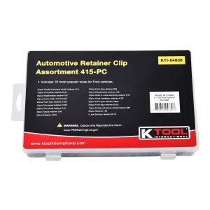 415 Piece Automotive Retainer Clip Assortment