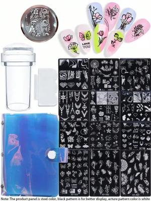 6pcs Nail Art Stamping Set