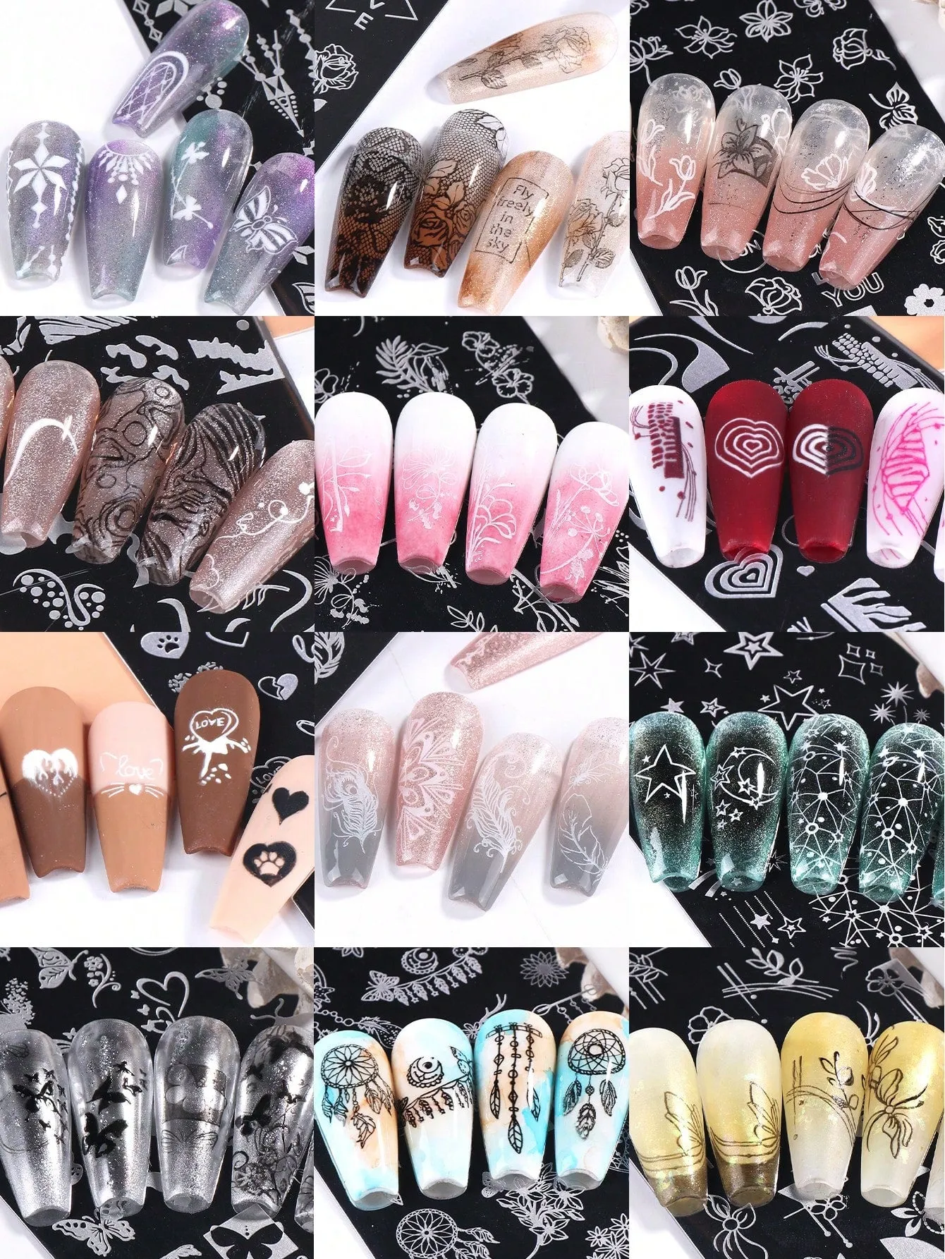6pcs Nail Art Stamping Set