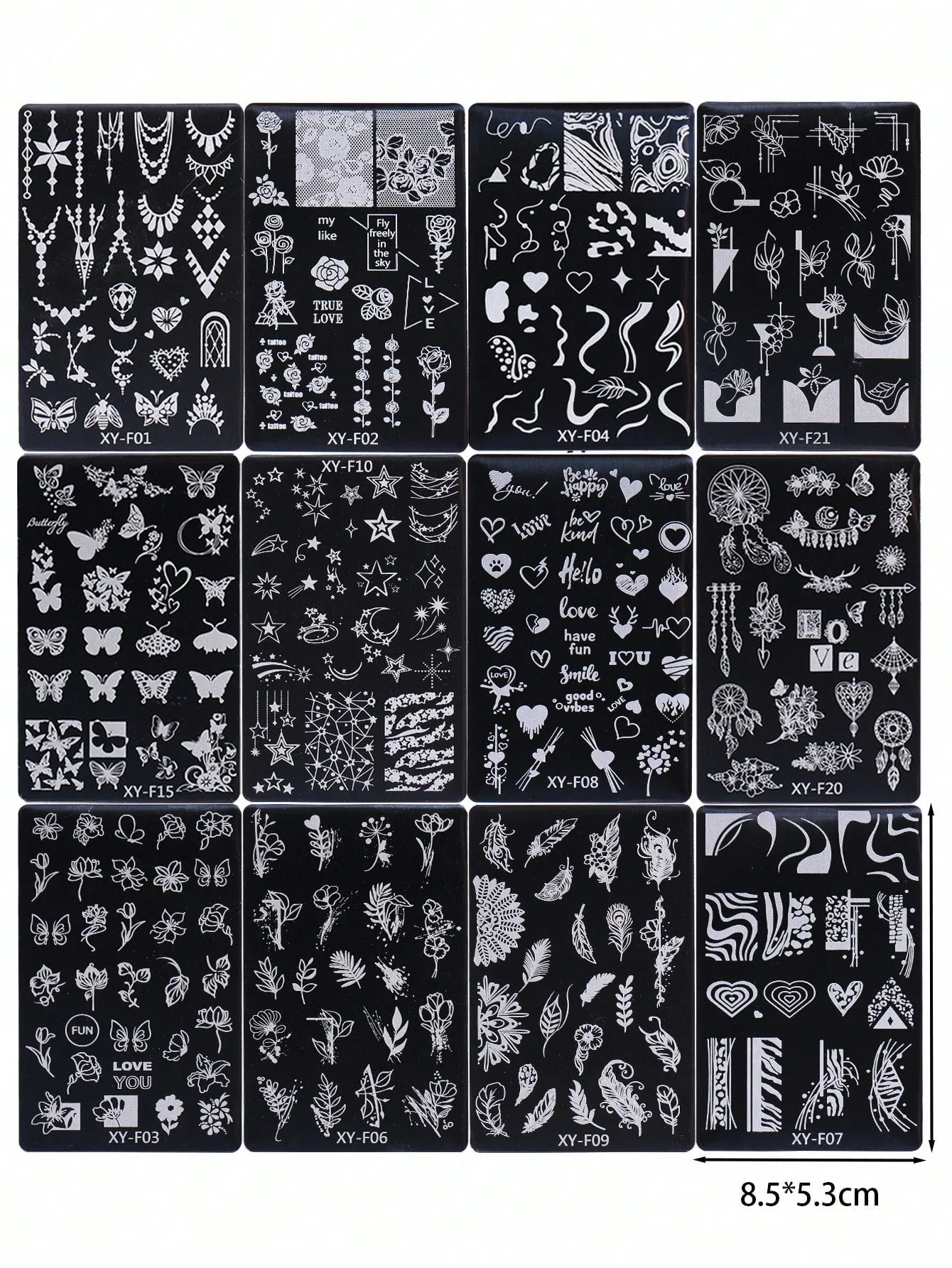 6pcs Nail Art Stamping Set