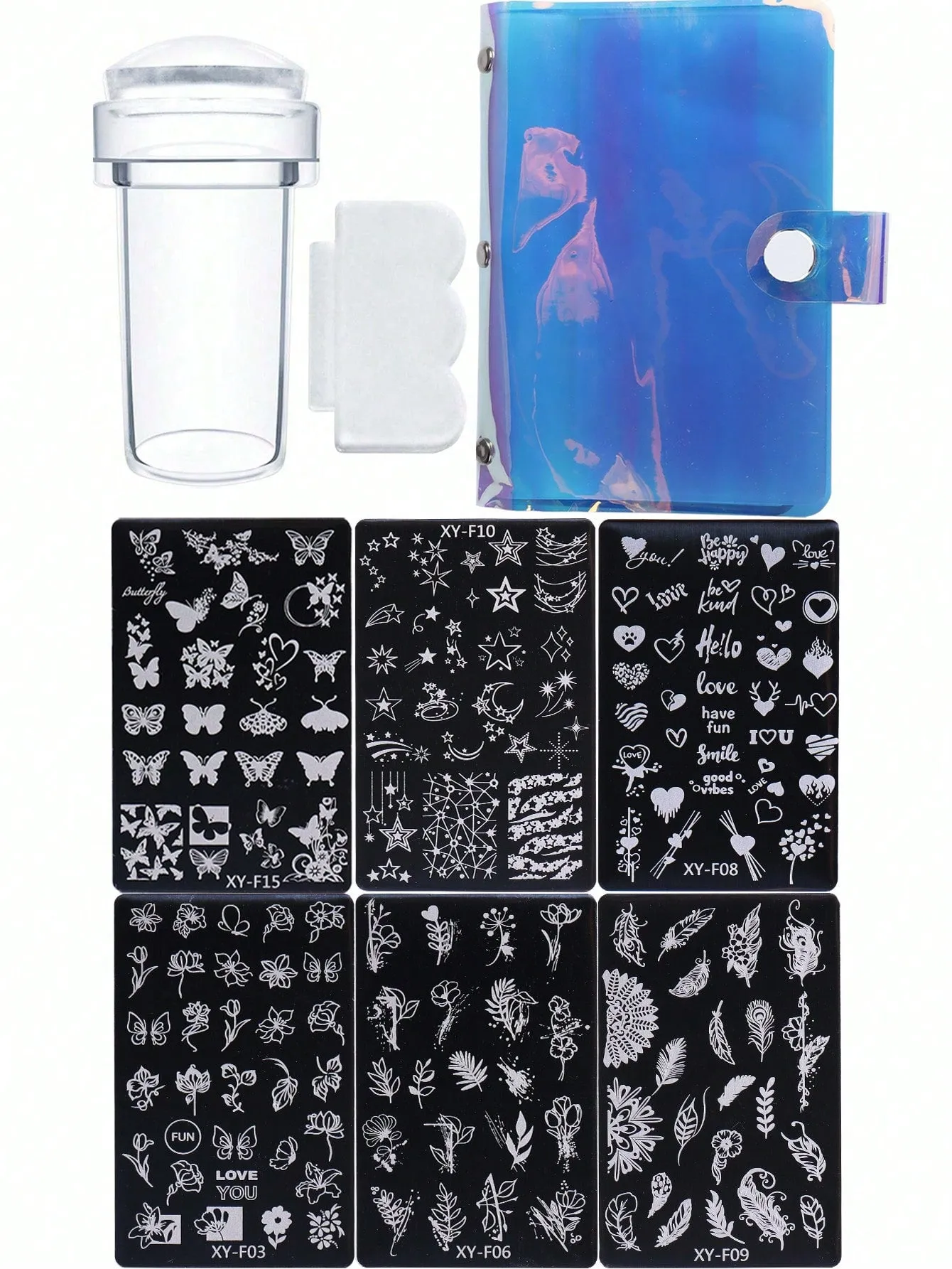 6pcs Nail Art Stamping Set