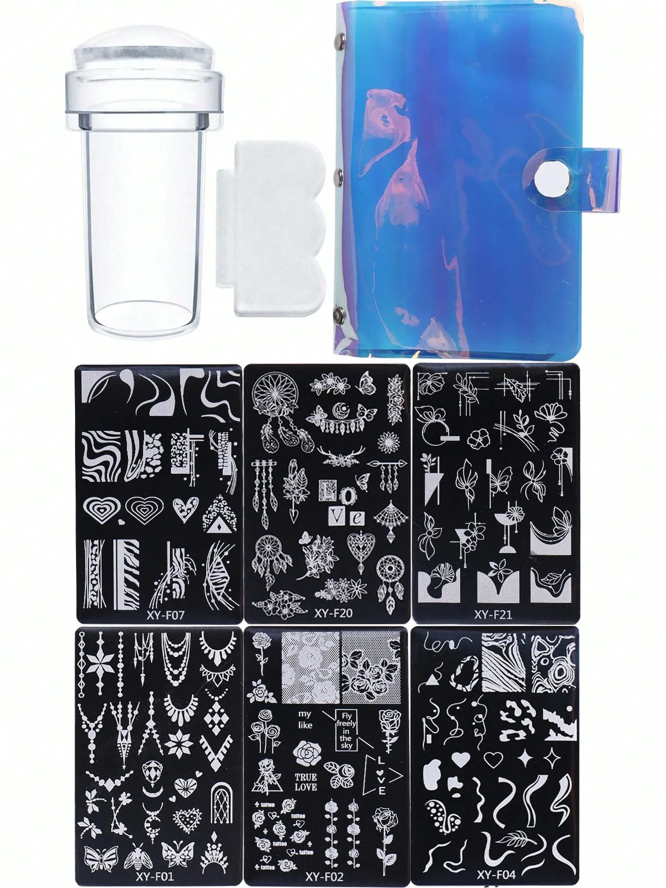 6pcs Nail Art Stamping Set