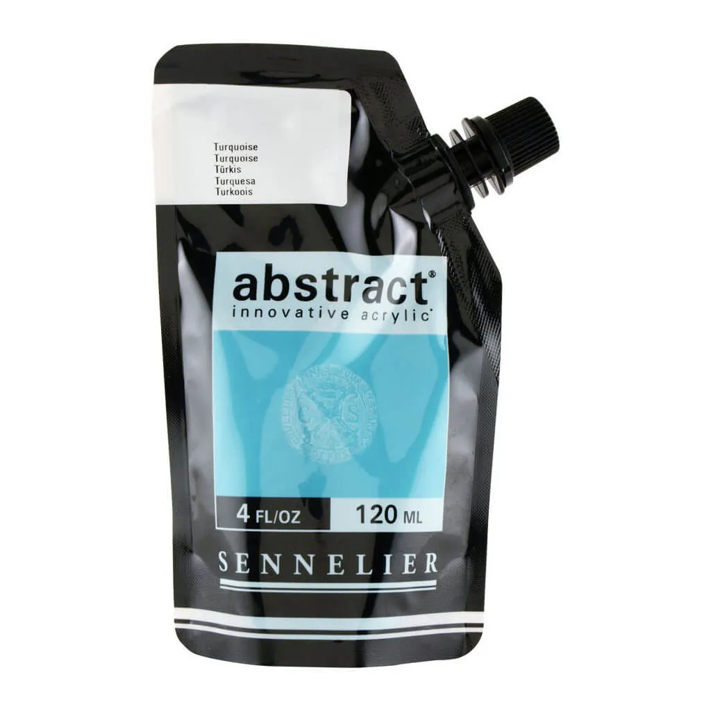 Abstract Acrylics Satin Turquoise