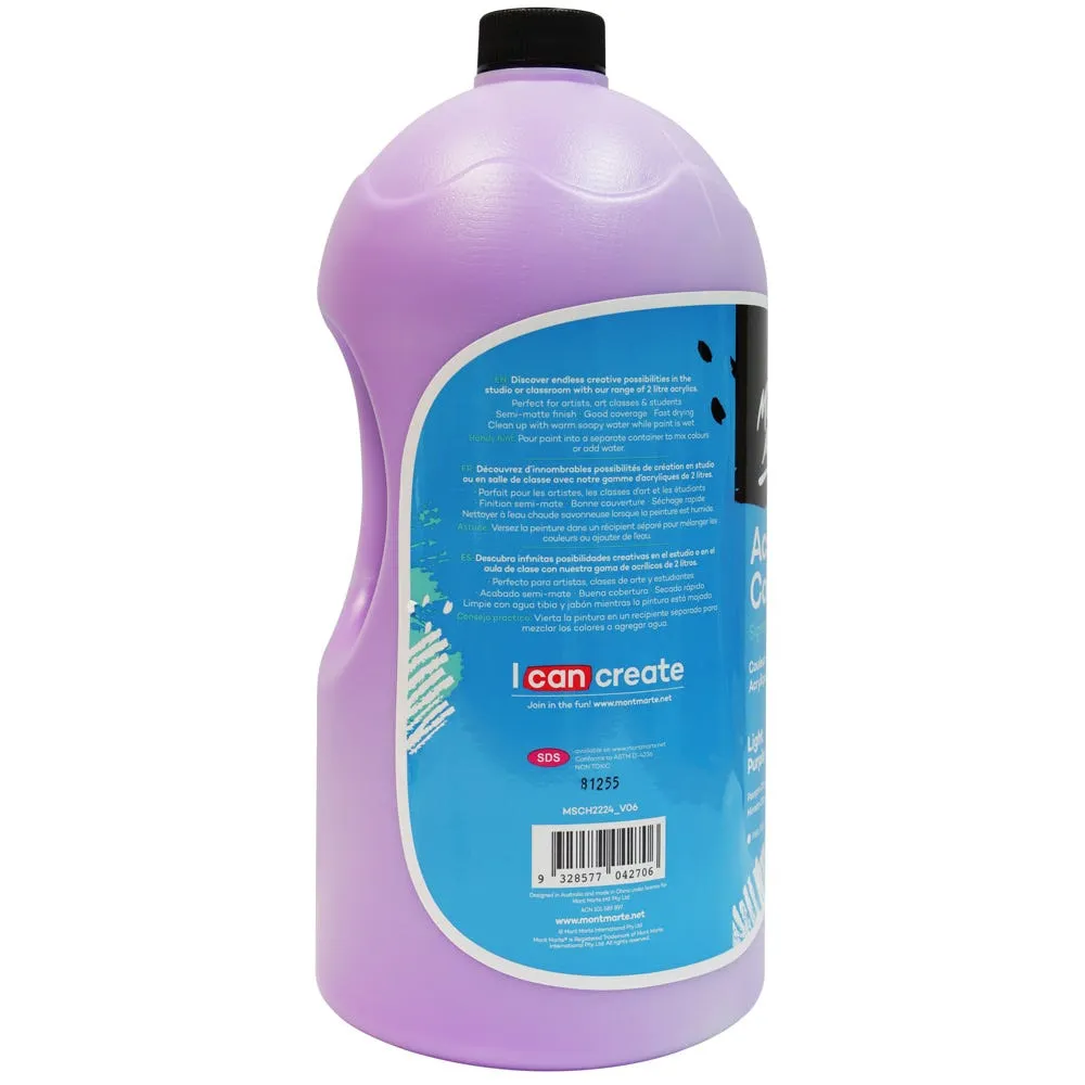 Acrylic Colour Paint Signature 2L (67.6 US fl.oz) Bottle – Light Purple
