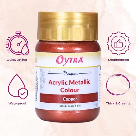 Acrylic Metallic Color Bottles 100ml