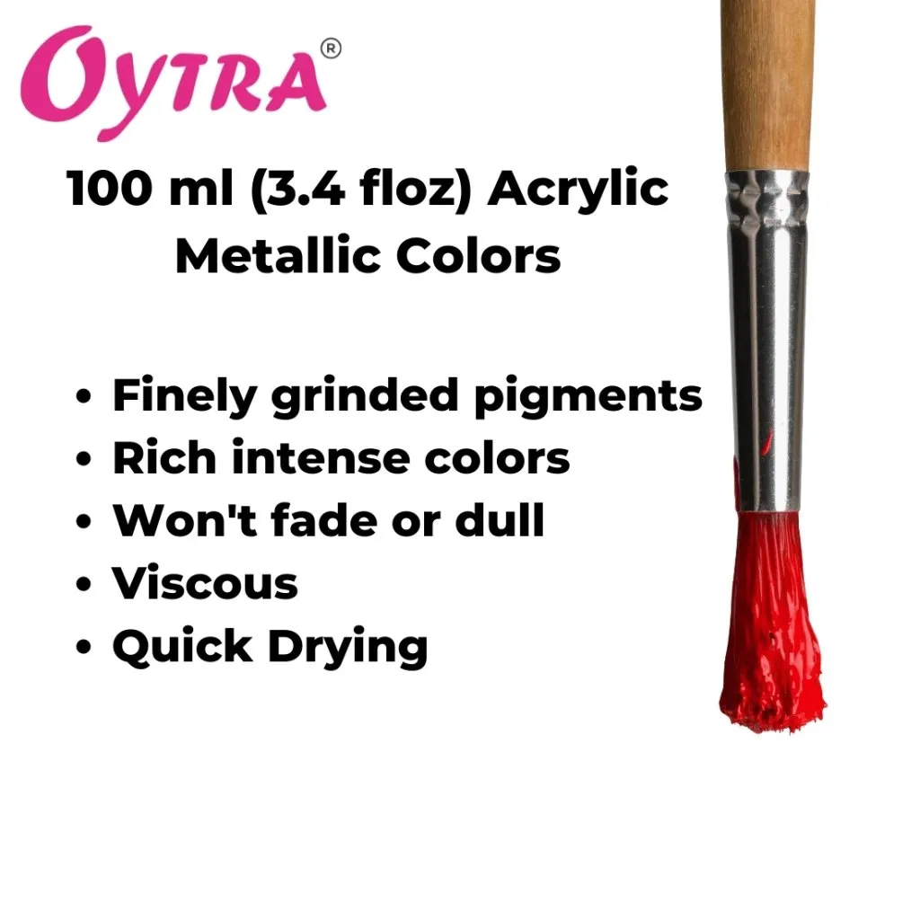 Acrylic Metallic Color Bottles 100ml
