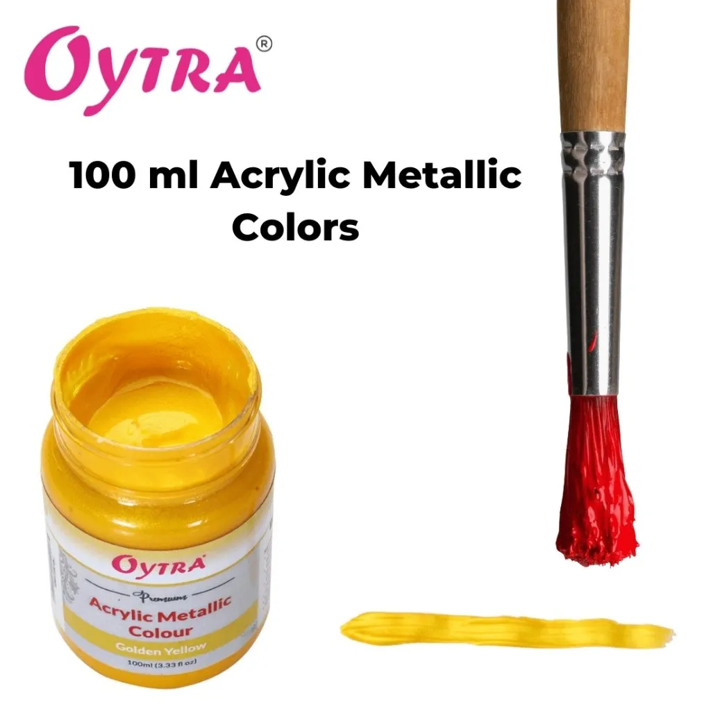 Acrylic Metallic Color Bottles 100ml