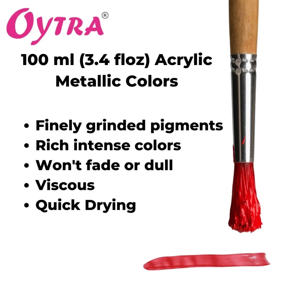 Acrylic Metallic Color Bottles 100ml