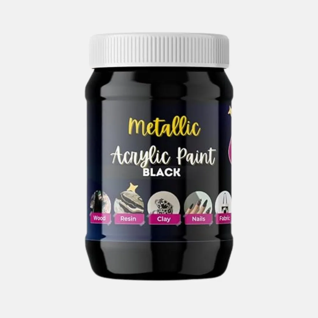 Acrylic Metallic Color Bottles 100ml