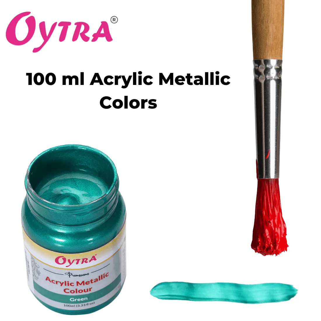 Acrylic Metallic Color Bottles 100ml