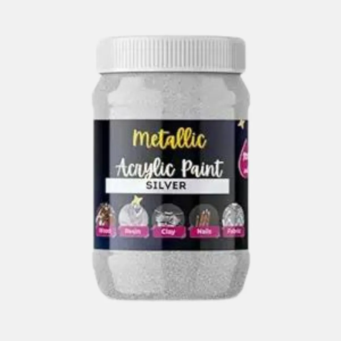 Acrylic Metallic Color Bottles 100ml