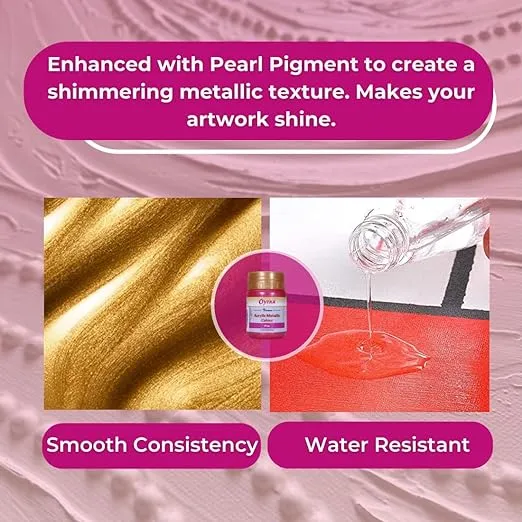 Acrylic Metallic Color Bottles 100ml