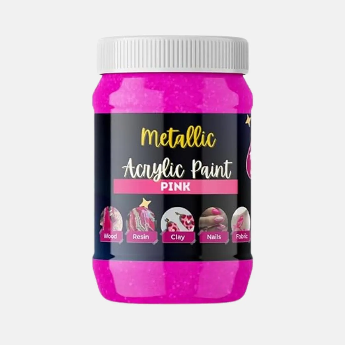 Acrylic Metallic Color Bottles 100ml