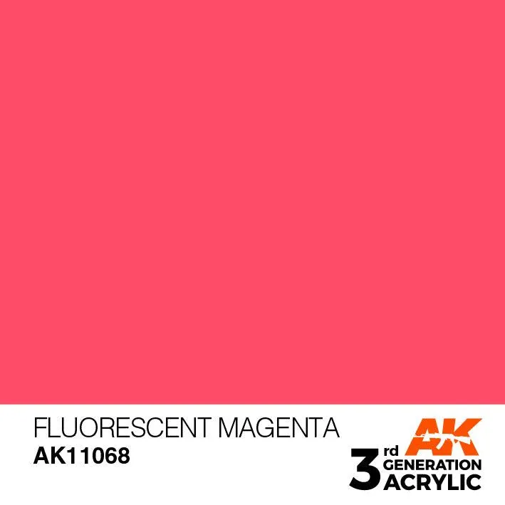 AK Interactive AK11068 3G Fluorescent Magenta Acrylic Paint 17ml