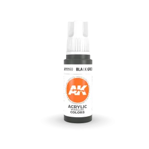 AK Interactive AK11160 3G Black Green Acrylic Paint 17ml