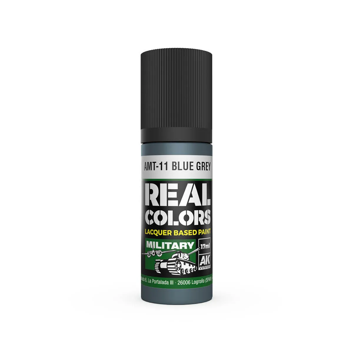AK Interactive RC977 Real Colors AMT-11 Blue Grey Paint 17ml