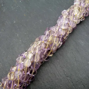 Ametrine Coin Beads 15" Strand