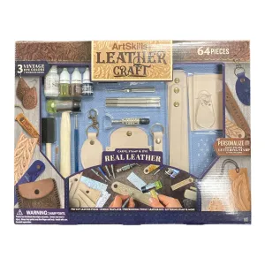 ArtSkills Leather Craft Kit, 64 Pieces