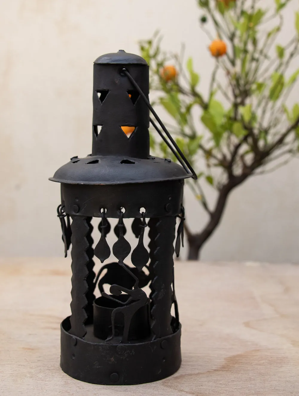 Bastar Tribal Art - Candle Holder, Round