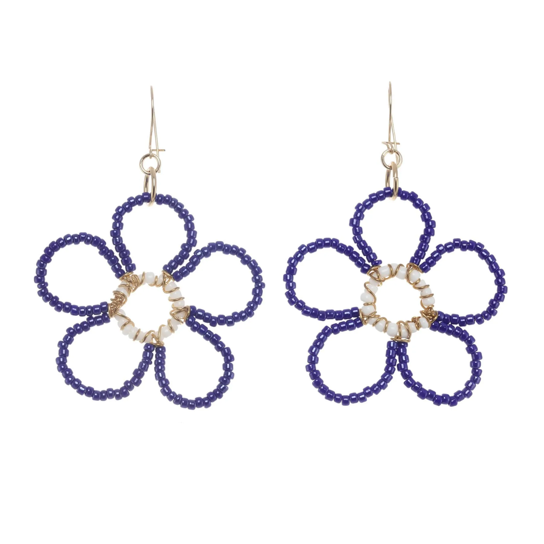 Beaded Flower Earrings