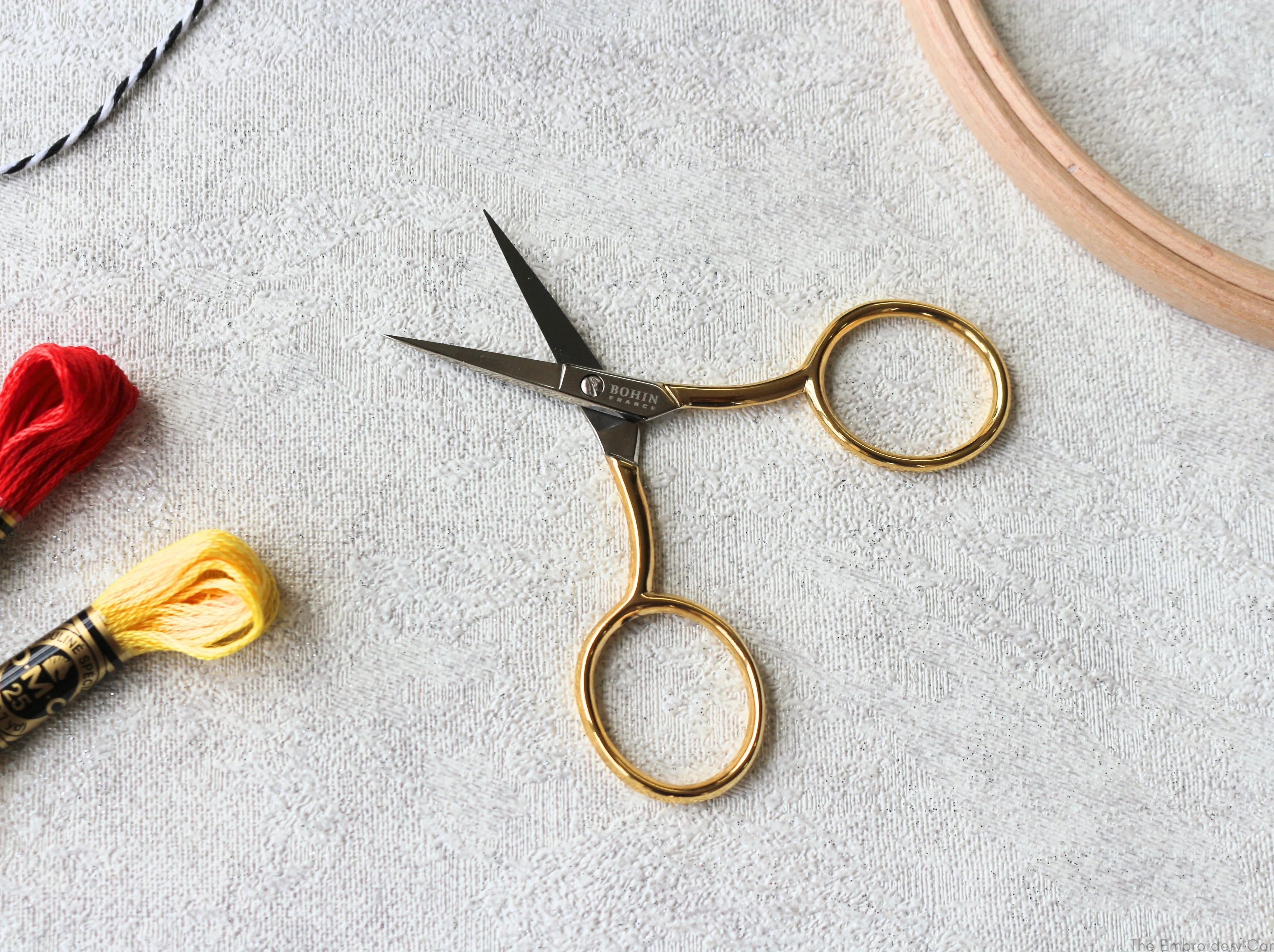 BOHIN Gold Extra Large Handles Embroidery Scissors