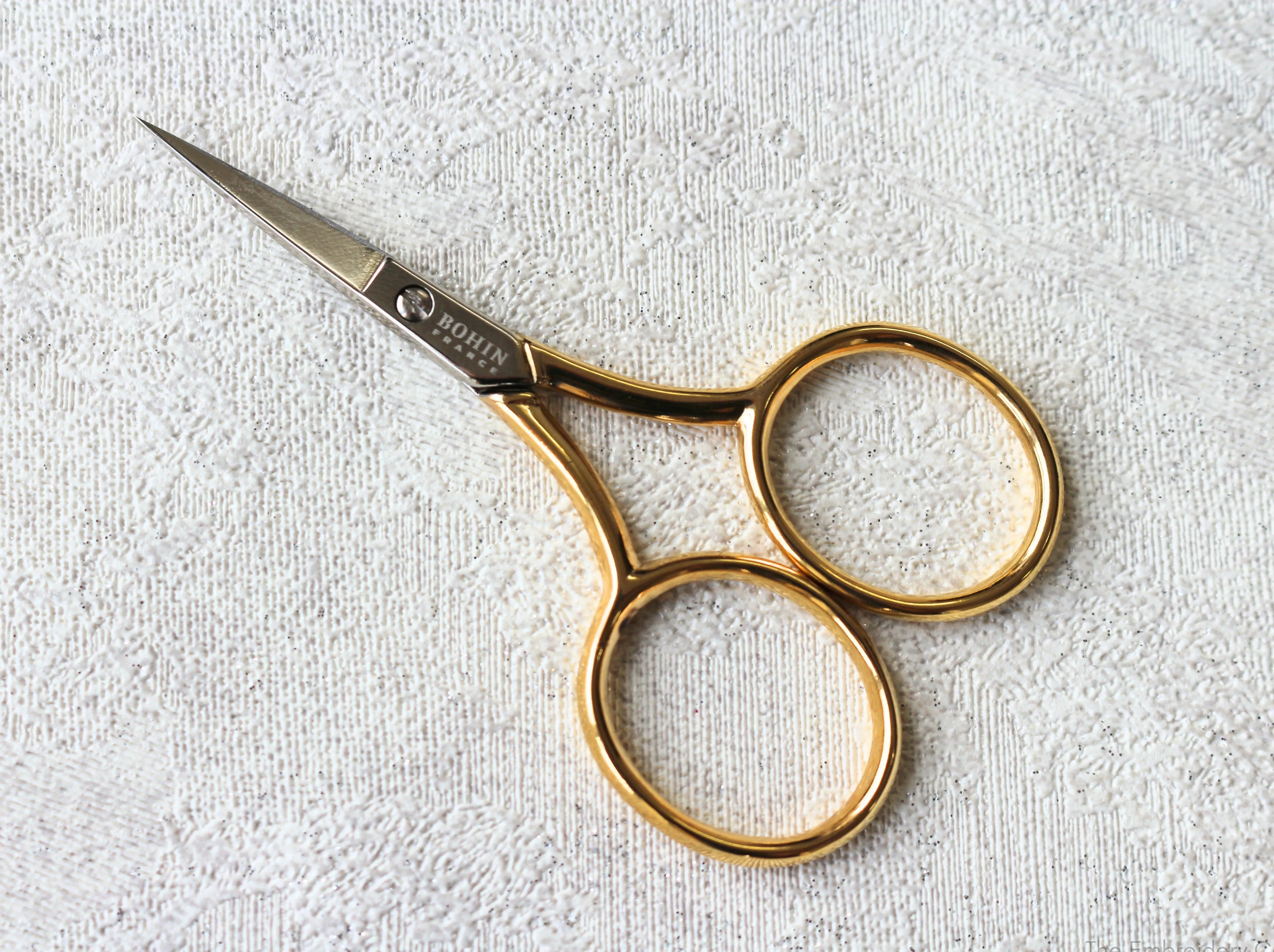 BOHIN Gold Extra Large Handles Embroidery Scissors