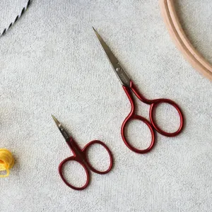 BOHIN "Soft Touch" Red Embroidery Scissors