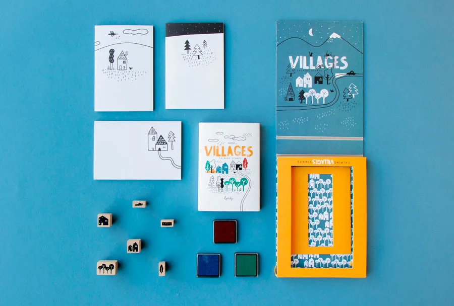 Calming Stamp Set ''Villages''