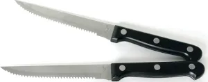 Chef Craft 21132 Steak Knife Set, 4-1/2 in L Blade, Stainless Steel Blade, ABS Handle :PK  2: QUANTITY: 1