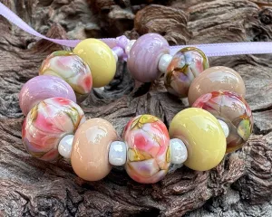 Colors of Spring Lampwork Beads Mix SRA