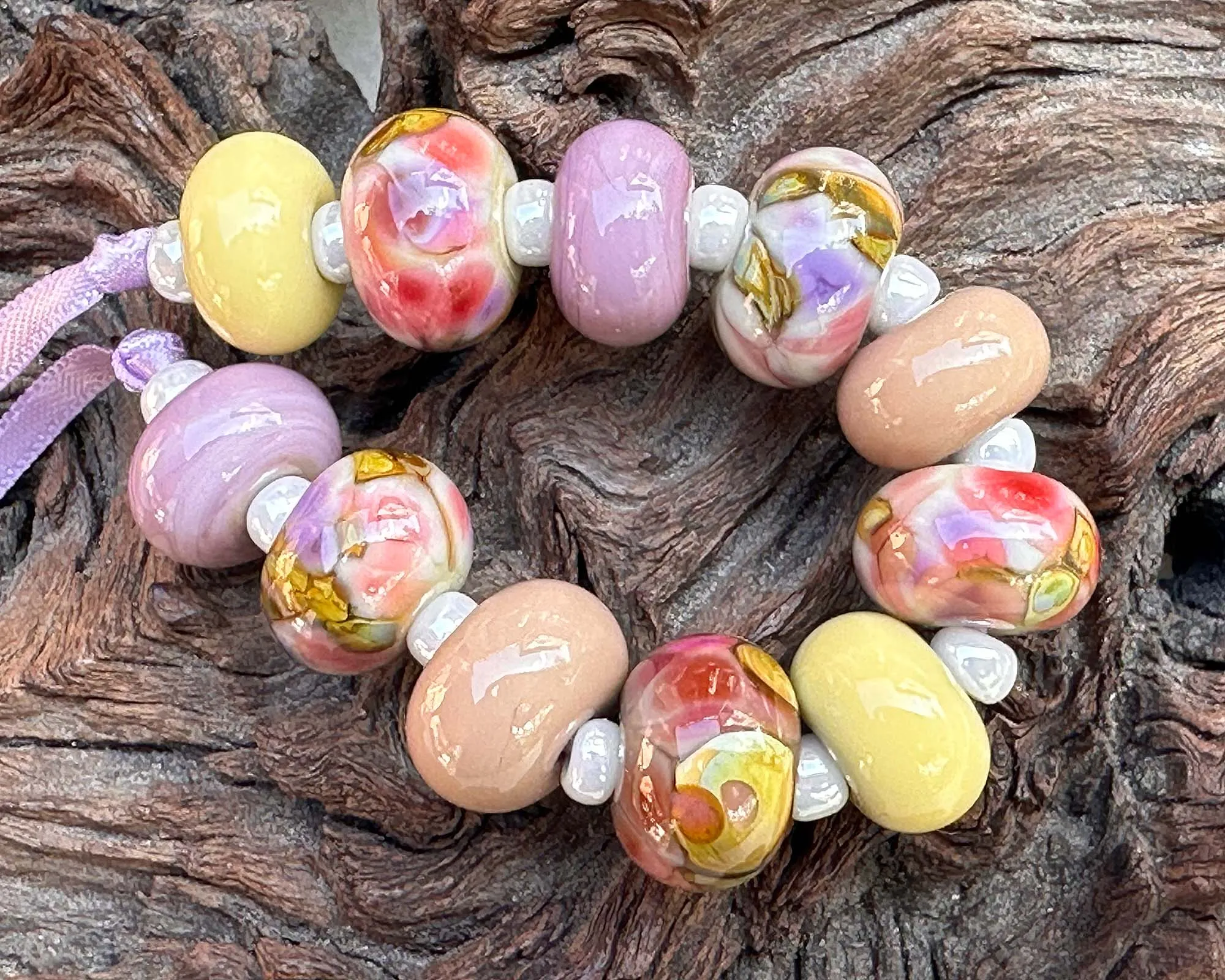 Colors of Spring Lampwork Beads Mix SRA