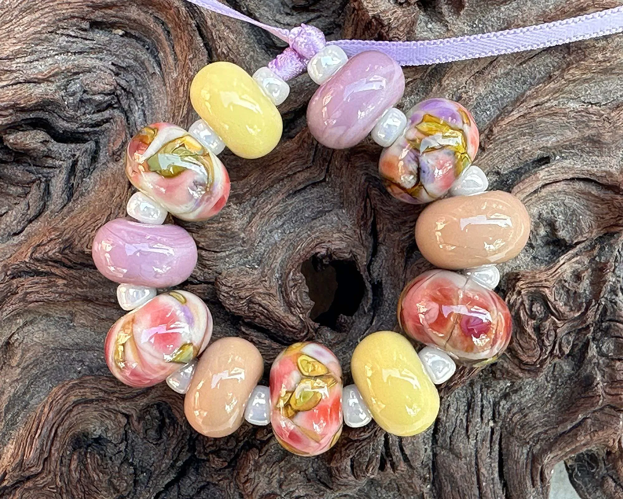 Colors of Spring Lampwork Beads Mix SRA
