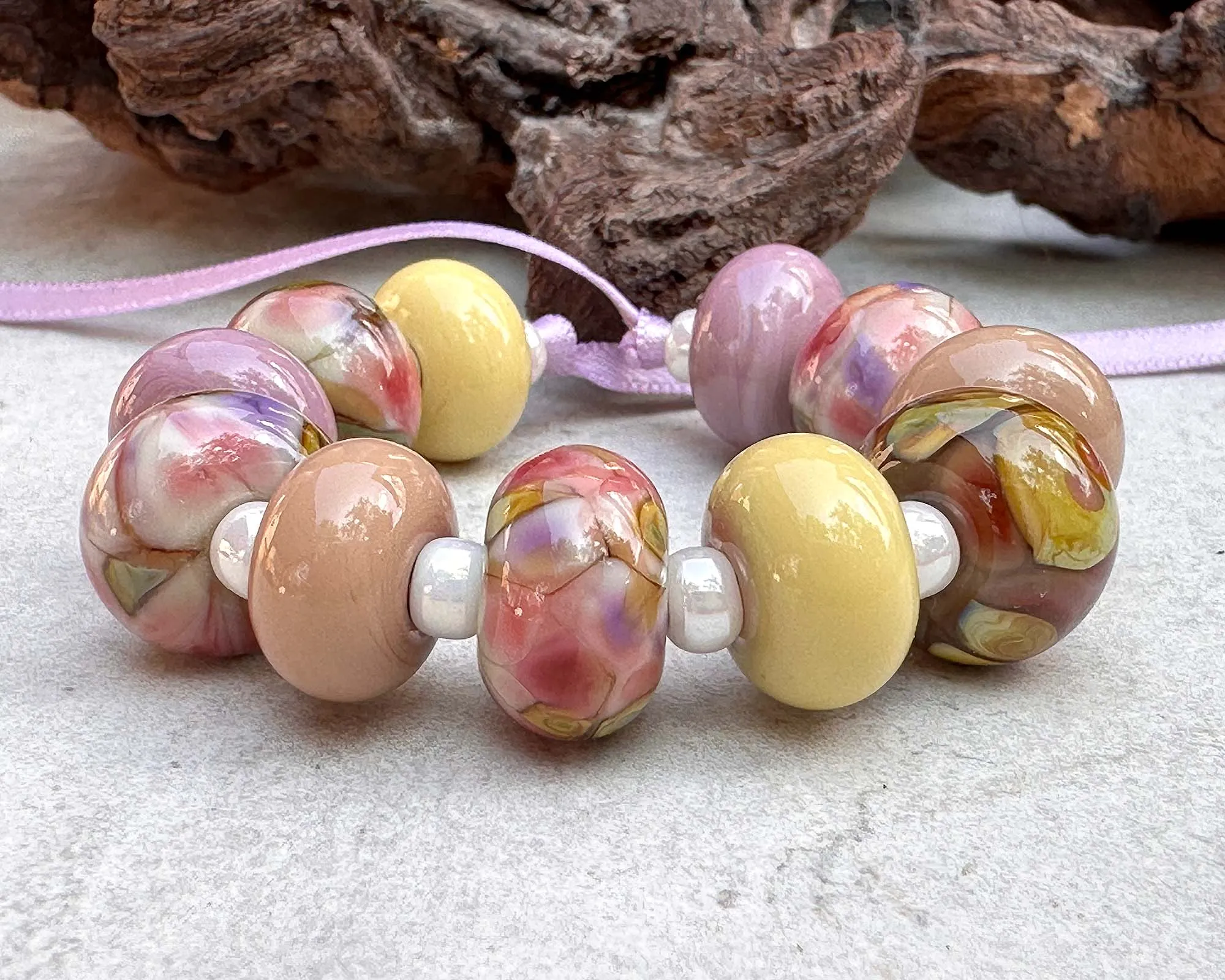 Colors of Spring Lampwork Beads Mix SRA