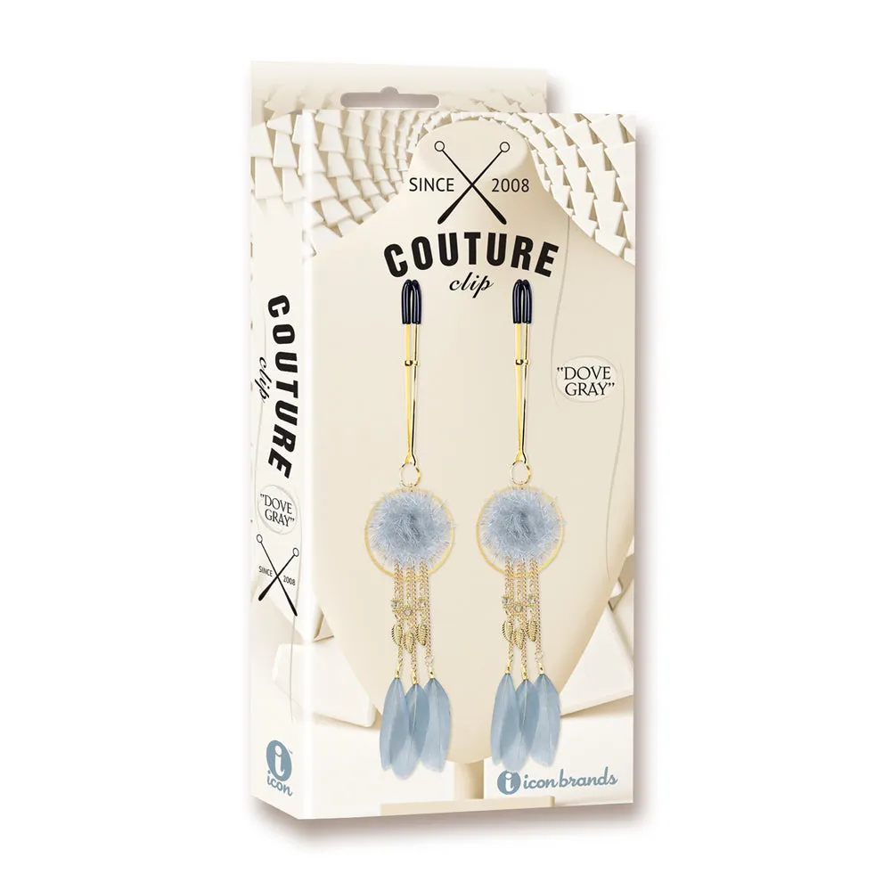 Couture Clips Luxury Nipple Clamps Dove Grey