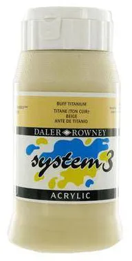 Daler Rowney Acrylic Colors System 3 BUFF TITANIUM