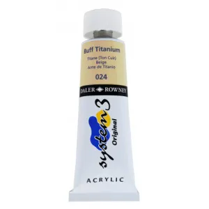 Daler Rowney Acrylic Colors System 3 BUFF TITANIUM