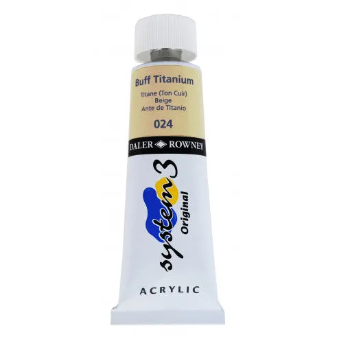 Daler Rowney Acrylic Colors System 3 BUFF TITANIUM