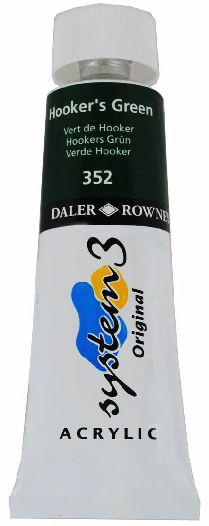 Daler Rowney Acrylic Colors System 3 HOOKERS GREEN