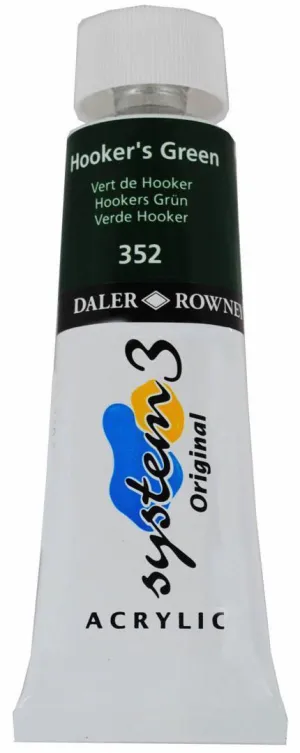Daler Rowney Acrylic Colors System 3 HOOKERS GREEN