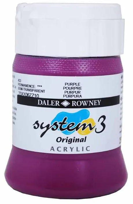 Daler Rowney Acrylic Colors System 3 PURPLE