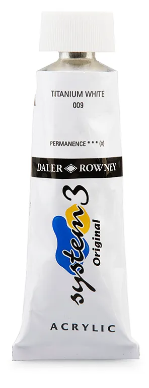Daler Rowney Acrylic Colors System 3 TITANIUM WHITE