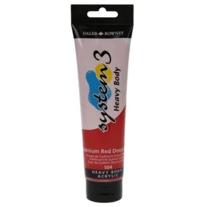 Daler Rowney Acrylic System 3 Heavy Body CAD RED DEEP HUE