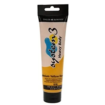 Daler Rowney Acrylic System 3 Heavy Body CAD YELLOW DEEP HUE