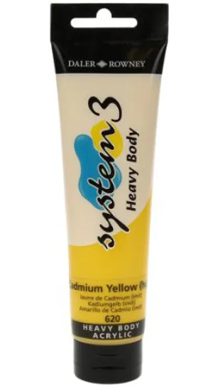 Daler Rowney Acrylic System 3 Heavy Body CAD YELLOW HUE