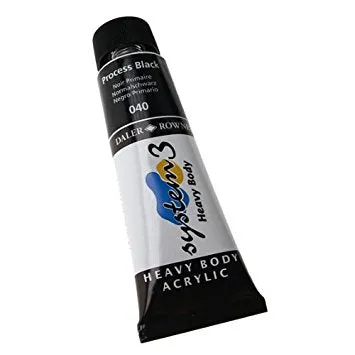 Daler Rowney Acrylic System 3 Heavy Body PROCESS BLACK