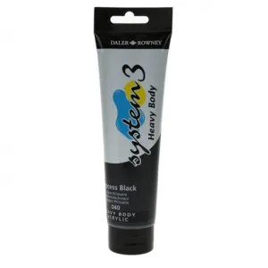 Daler Rowney Acrylic System 3 Heavy Body PROCESS BLACK