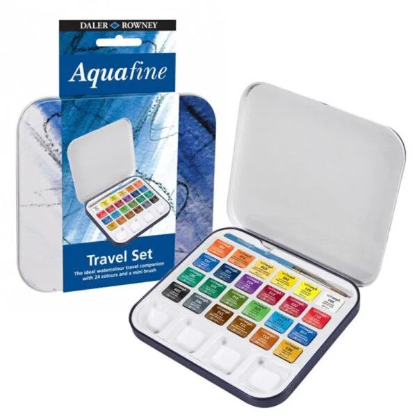 Daler-Rowney Aquafine Watercolour Travel Sets