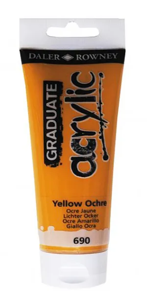 Daler Rowney Graduate Acrylic Color YELLOW OCHRE
