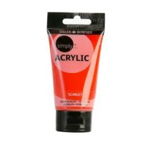 Daler Rowney Simply Acrylic 75ml Scarlet